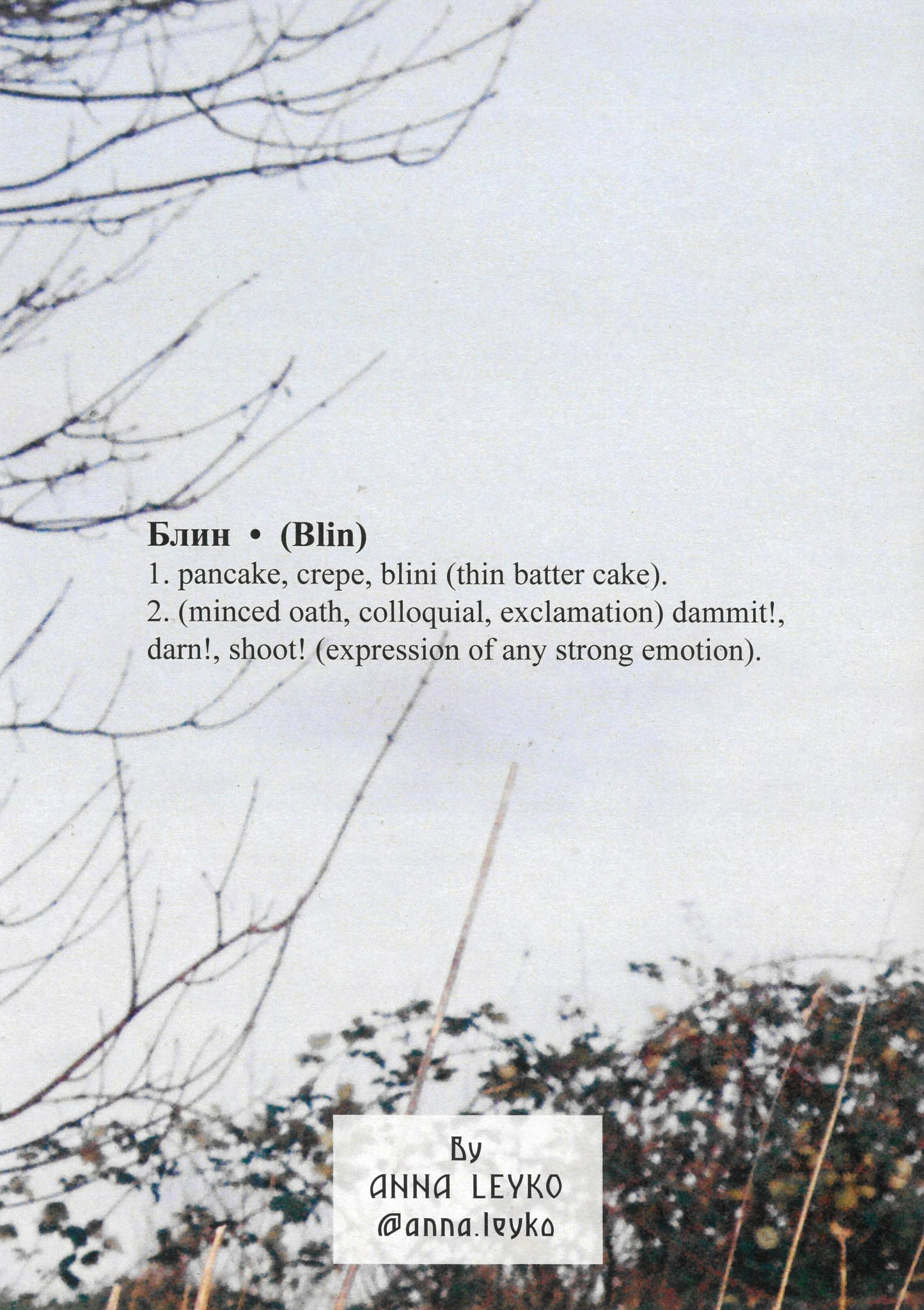 Blin by Anna Leyko