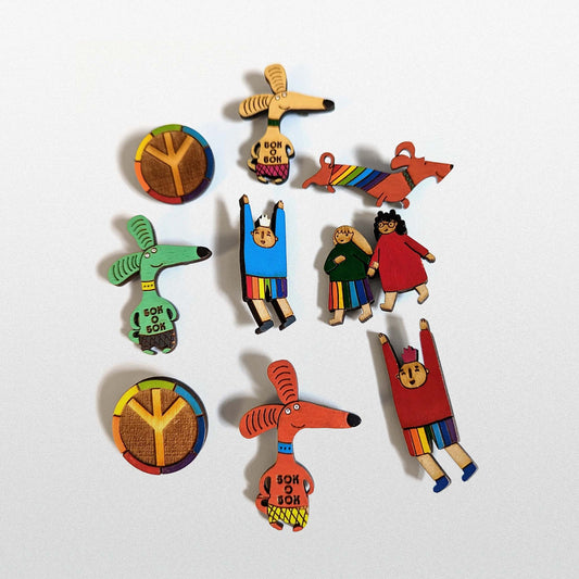 «Бок о бок» значки - Side by Side badges