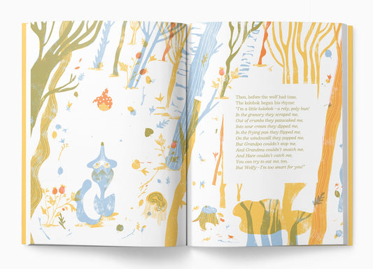Kolobok: A Russian Bun on the Run! by Sian Valvis, illustrated by Dovile Ciapaite