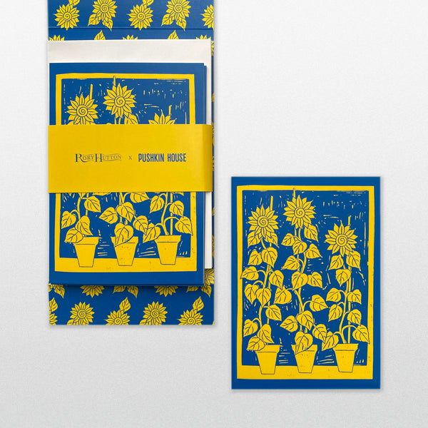 Rory Hutton x Pushkin House pack of Greeting Cards