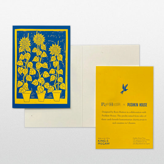 Rory Hutton x Pushkin House pack of Greeting Cards